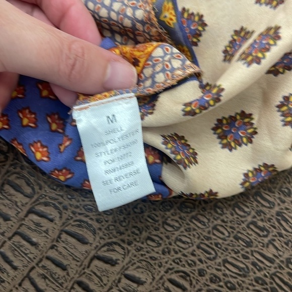 DRESS FORUM multicolored bohemian print satin skirt size medium - Picture 7 of 7